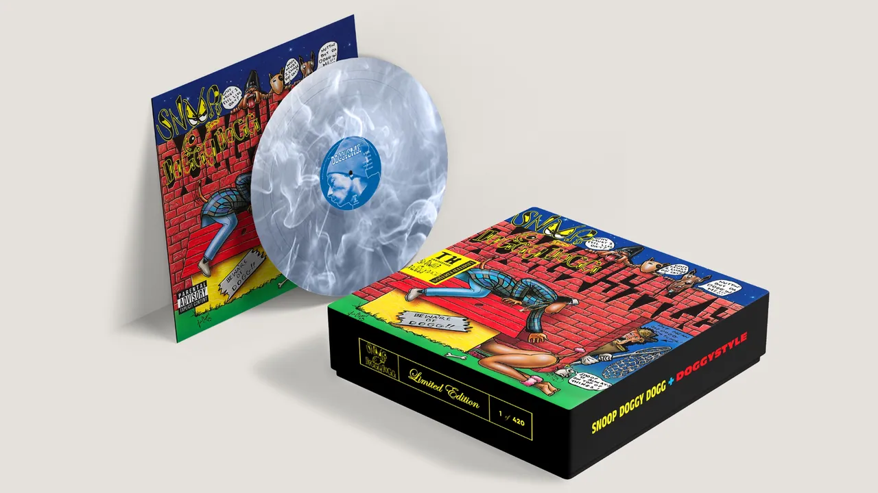 Doggystyle 30th Anniversary: the limited-edition box set with marbled vinyl and album artwork.