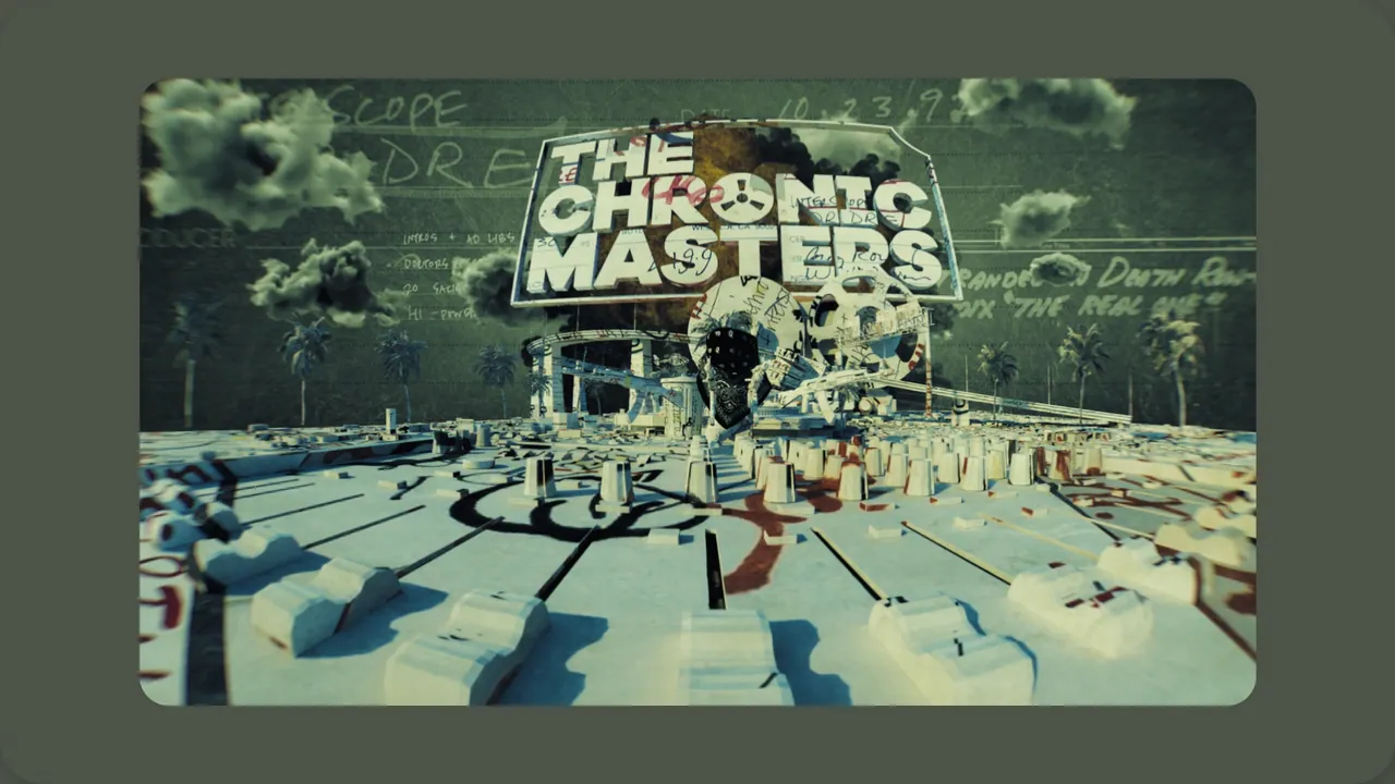 Trophy: 3D animated “Chronic Masters” scene with a lowrider cityscape.